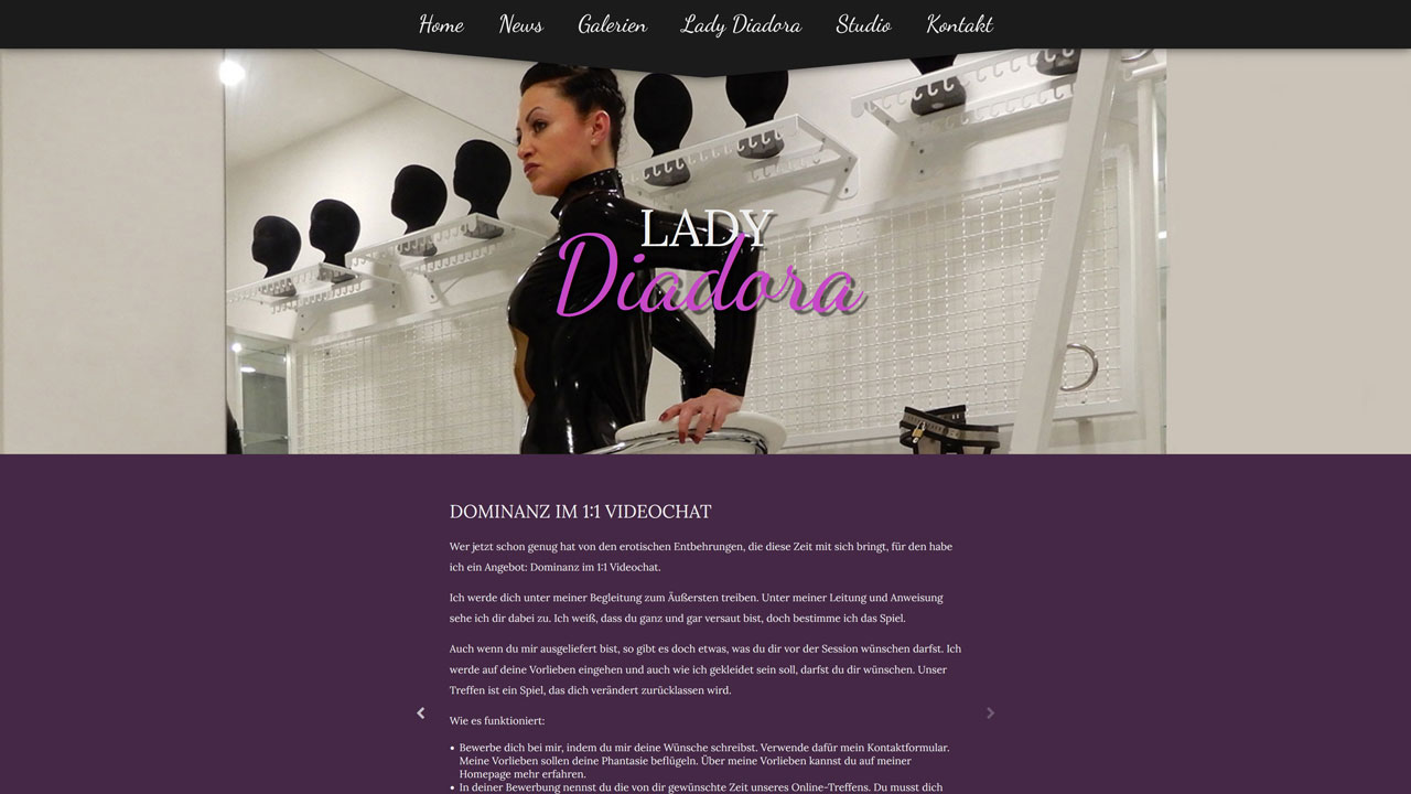 Webseite von Diadora Cascada besuchen