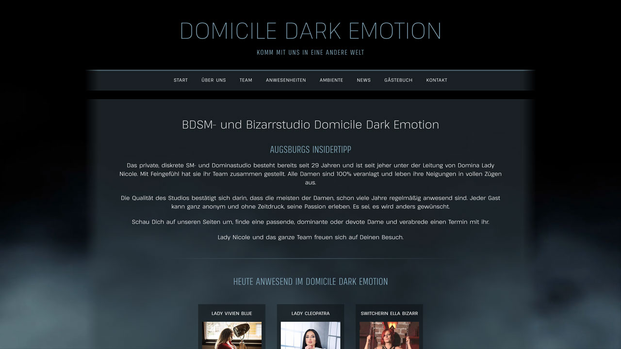 Webseite von Domicile Dark Emotion besuchen