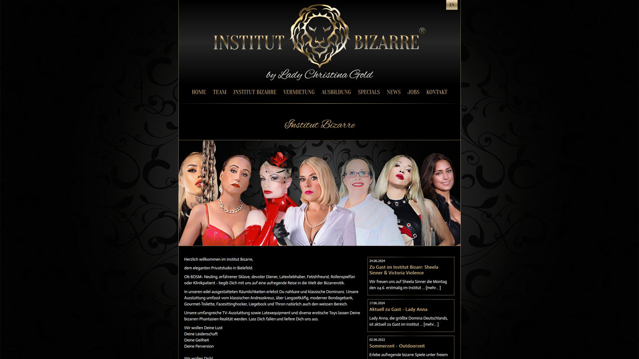 Webseite von Institut Bizarre besuchen