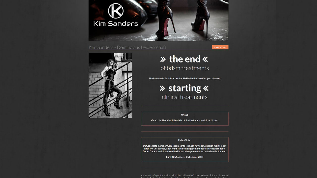 Webseite von Kim Sanders besuchen